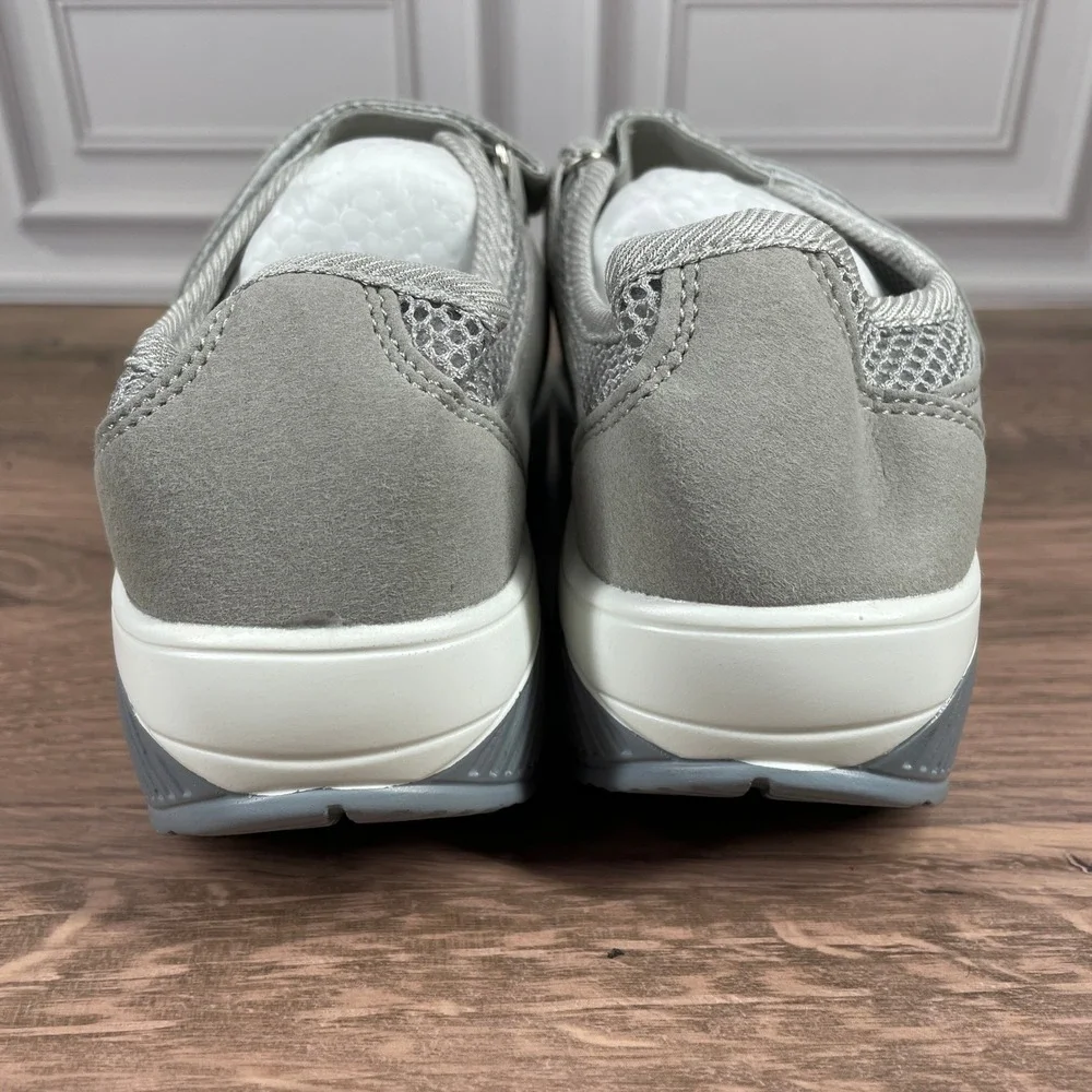 Fashion Orthopedic Comfort Walking Shoes‎ Womens Mary Jane Lightweight Gray Sz 5